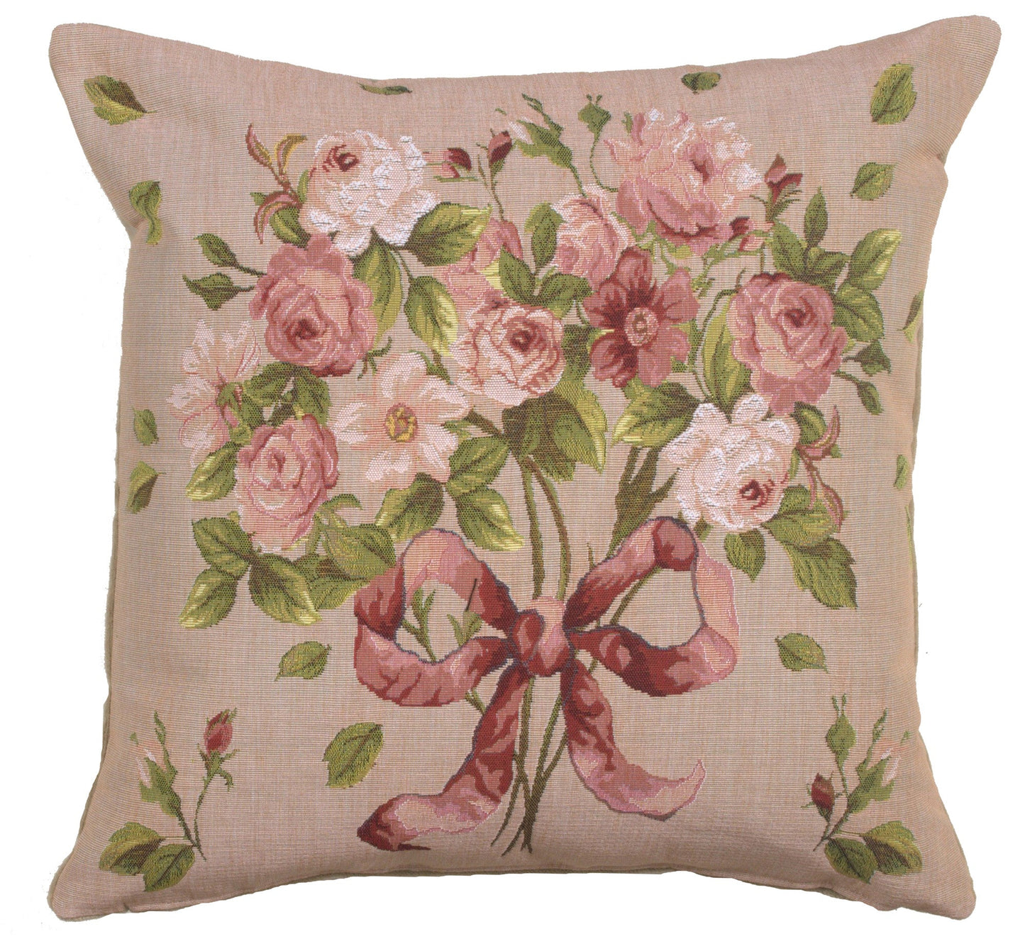 Bouquet De Roses French Cushion - RoseStraya.com