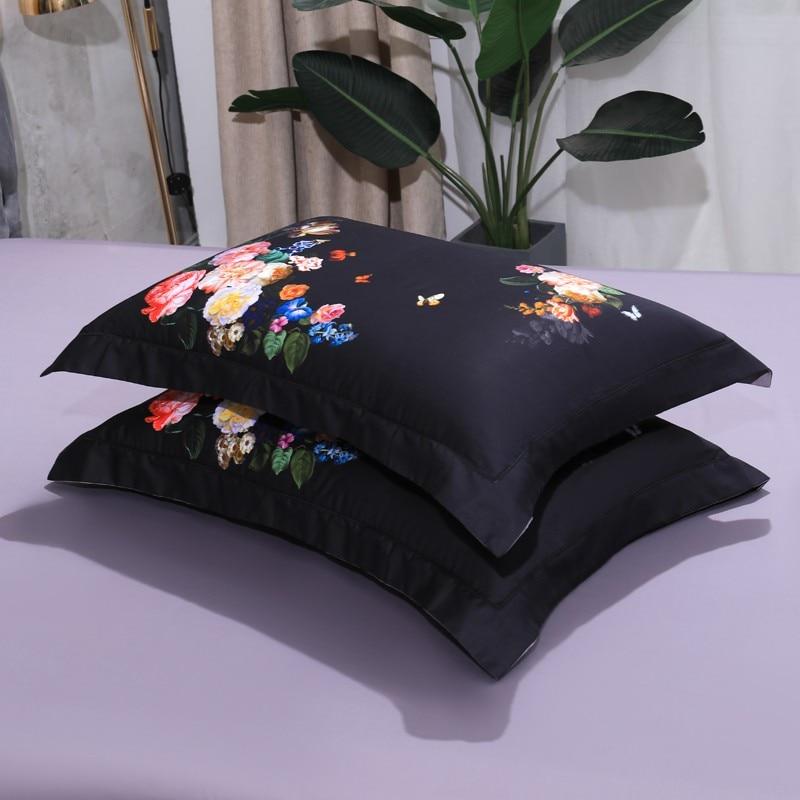 Callista Black Egyptian Cotton Duvet Cover Set - RoseStraya.com