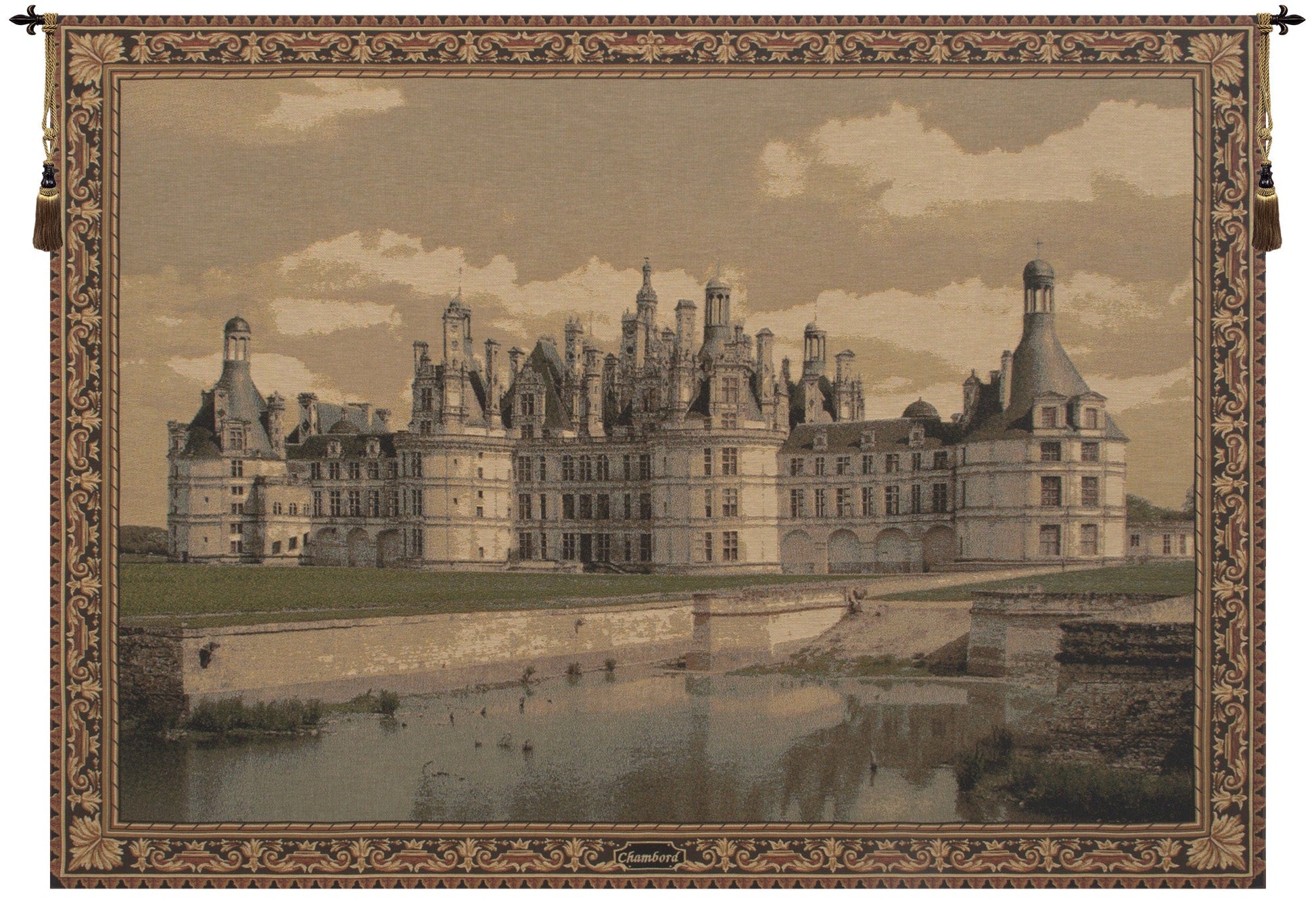 Chambord Castle II European Tapestry - RoseStraya.com