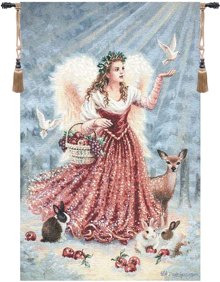 Christmas Angel Fine Art Tapestry - RoseStraya.com