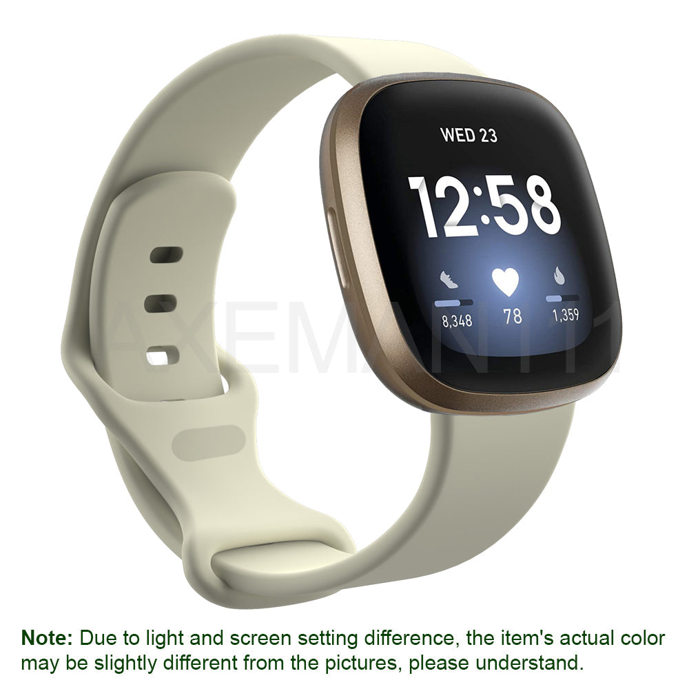 Fitbit Versa 3/Sense Bands Silicone Replacement Watch Strap Sports Wristband
