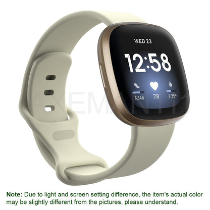Fitbit Versa 3/Sense Bands Silicone Replacement Watch Strap Sports Wristband