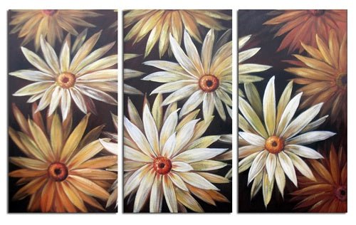 Daisy Patch Canvas Wall Art - RoseStraya.com