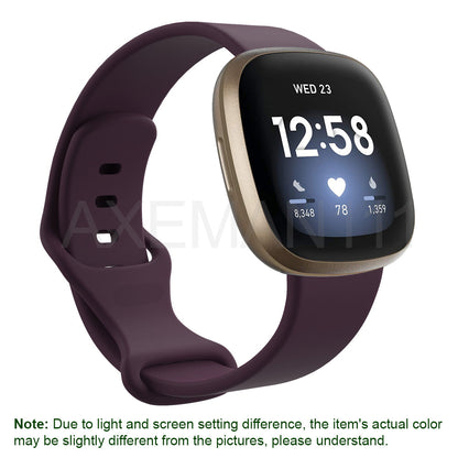 Fitbit Versa 3/Sense Bands Silicone Replacement Watch Strap Sports Wristband