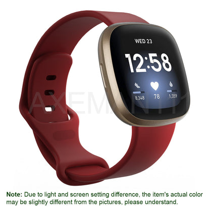 Fitbit Versa 3/Sense Bands Silicone Replacement Watch Strap Sports Wristband
