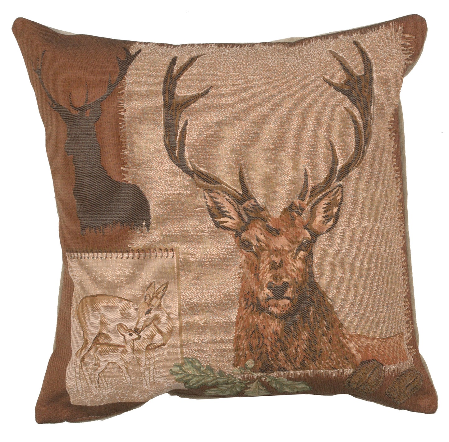 Deer Doe and Stag French Cushion - RoseStraya.com