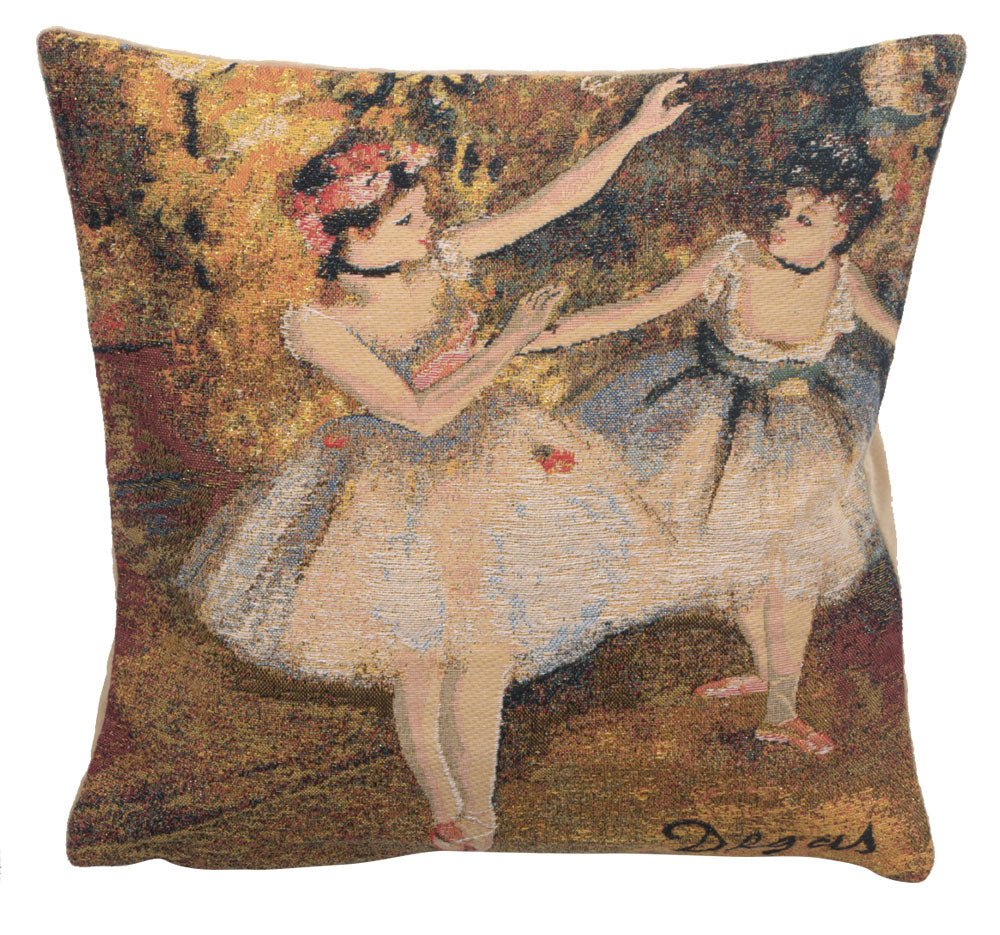 Degas Deux Dansiuses Large European Cushion Covers - RoseStraya.com