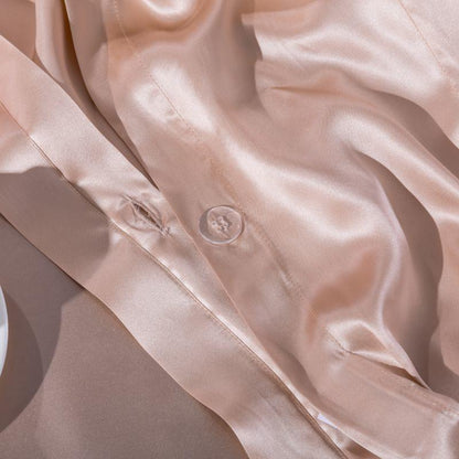 Elke Luxury Pure Mulberry Silk Duvet Cover Set - RoseStraya.com