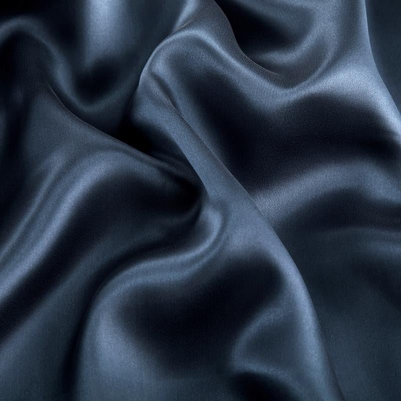 Eloisa Navy Blue Luxury Pure Mulberry Silk Bedding Set - RoseStraya.com