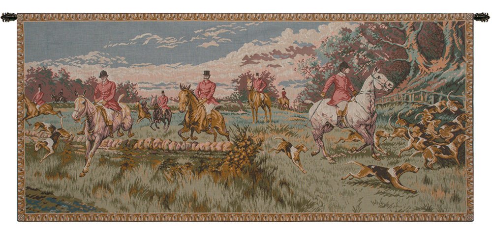 English Hunting Scene French Tapestry - RoseStraya.com