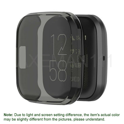 Fitbit Versa 2 Watch Case Full Protective Cover Screen Protector Thin Soft TPU