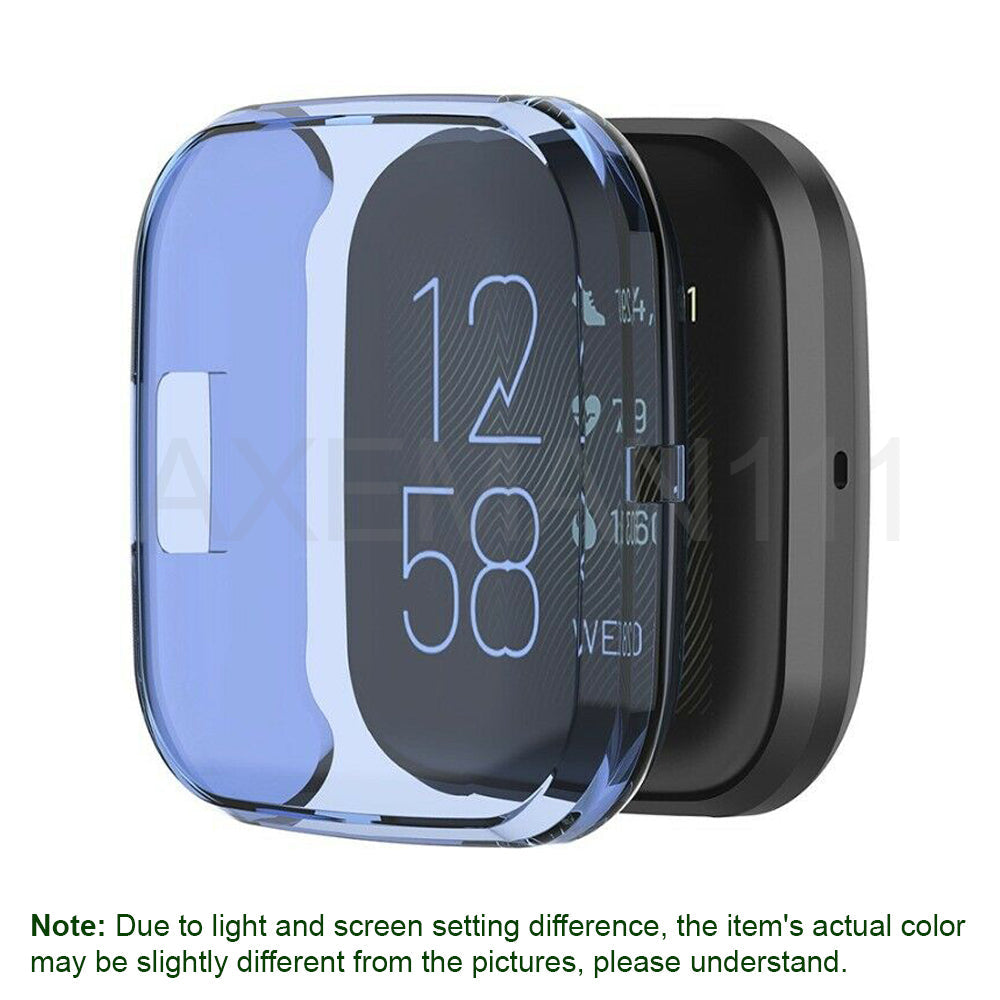 Fitbit Versa 2 Watch Case Full Protective Cover Screen Protector Thin Soft TPU