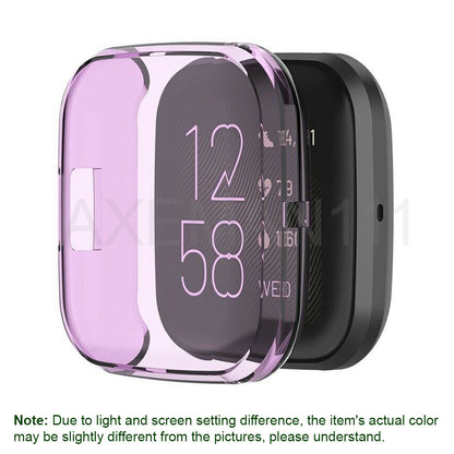 Fitbit Versa 2 Watch Case Full Protective Cover Screen Protector Thin Soft TPU
