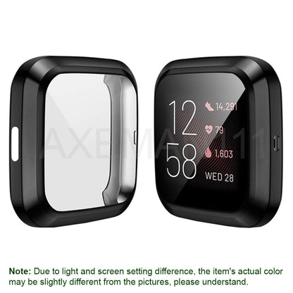 Fitbit Versa Protective Cases Full Coverage Cover Screen Protector Thin Soft TPU