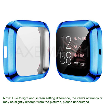 Fitbit Versa Protective Cases Full Coverage Cover Screen Protector Thin Soft TPU