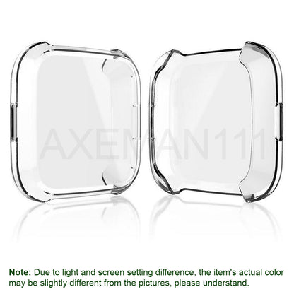 Fitbit Versa Protective Cases Full Coverage Cover Screen Protector Thin Soft TPU