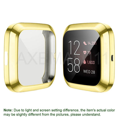 Fitbit Versa Protective Cases Full Coverage Cover Screen Protector Thin Soft TPU