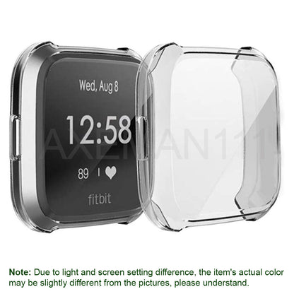Fitbit Versa Lite Protective Cases Thin Soft TPU Full Coverage Screen Cover Protector