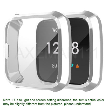 Fitbit Versa Lite Protective Cases Thin Soft TPU Full Coverage Screen Cover Protector