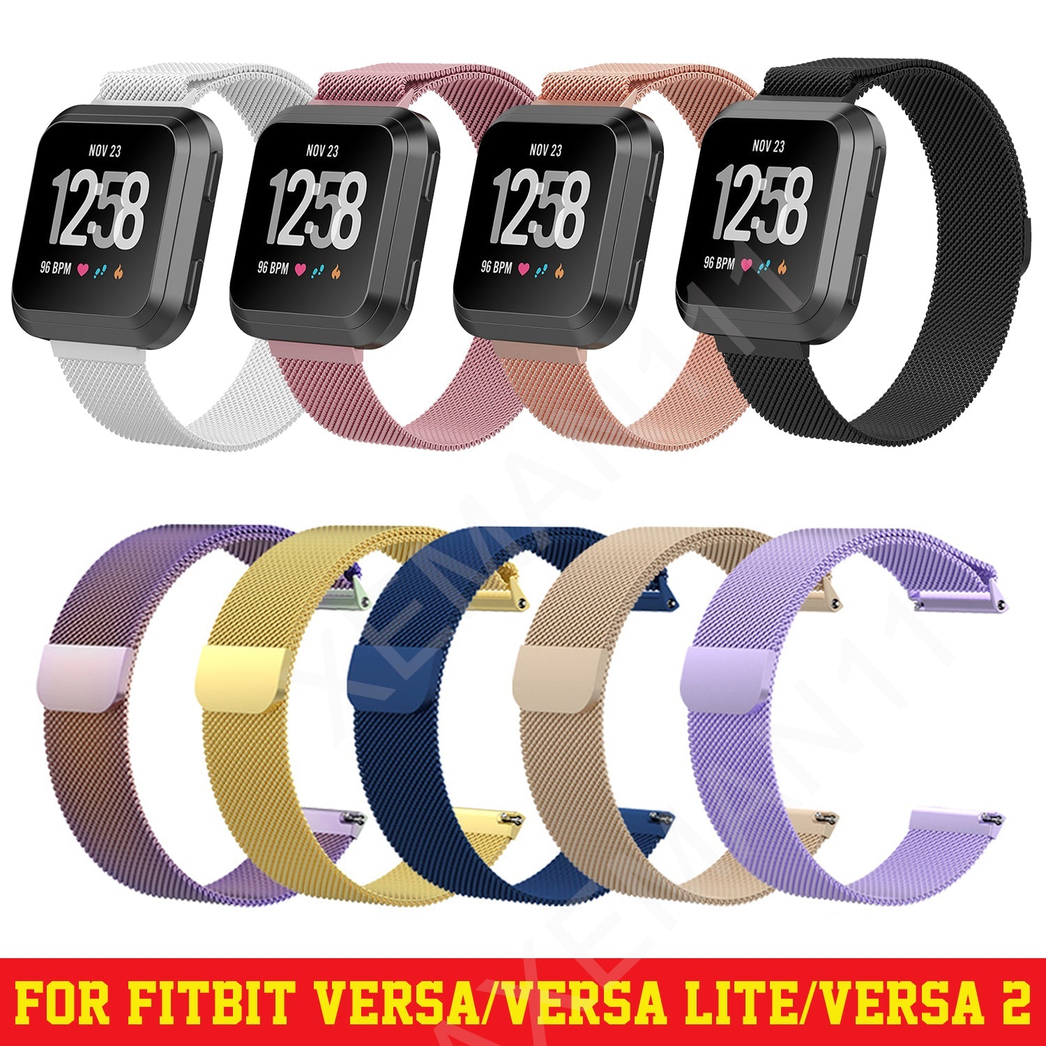 Fitbit Versa 1, 2, Versa Lite Milanese Bands