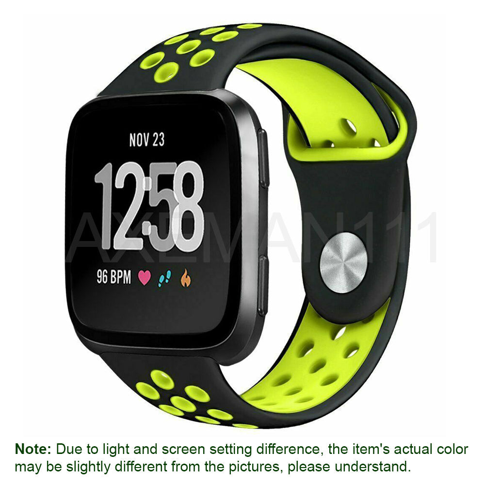 Fitbit Versa 1/2/Lite/SE Watch Band Silicone Replacement Strap Sports Wristband