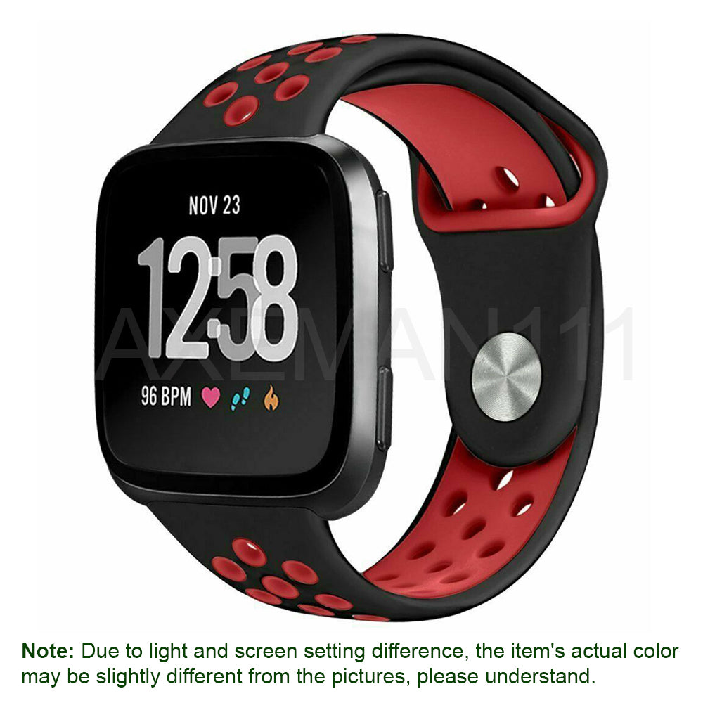 Fitbit Versa 1/2/Lite/SE Watch Band Silicone Replacement Strap Sports Wristband