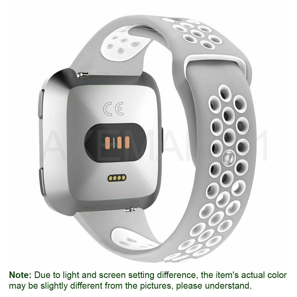 Fitbit Versa 1/2/Lite/SE Watch Band Silicone Replacement Strap Sports Wristband