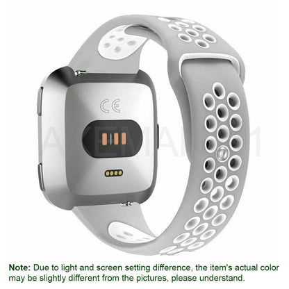 Fitbit Versa 1/2/Lite/SE Watch Band Silicone Replacement Strap Sports Wristband