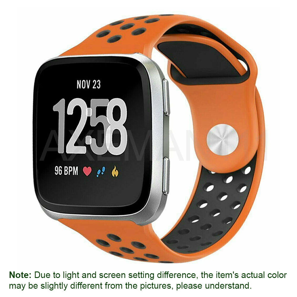 Fitbit Versa 1/2/Lite/SE Watch Band Silicone Replacement Strap Sports Wristband