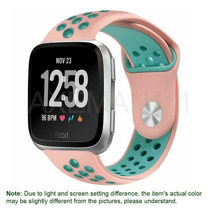 Fitbit Versa 1/2/Lite/SE Watch Band Silicone Replacement Strap Sports Wristband