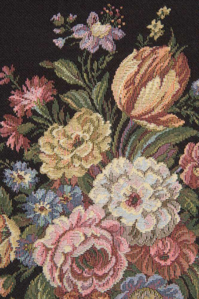 Floral Wallhanging with Loops European Tapestry Wall Art Home Office Decor - RoseStraya.com