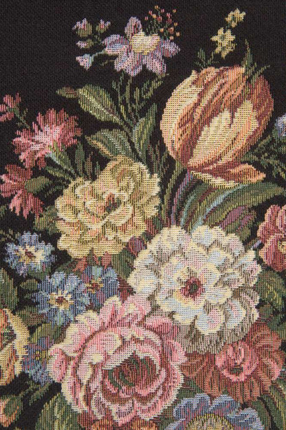 Floral Wallhanging with Loops European Tapestry Wall Art Home Office Decor - RoseStraya.com