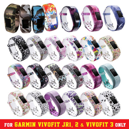 Garmin Vivofit Junior Replacement Band JR 1/2/Vivofit 3 Camo Printed Straps