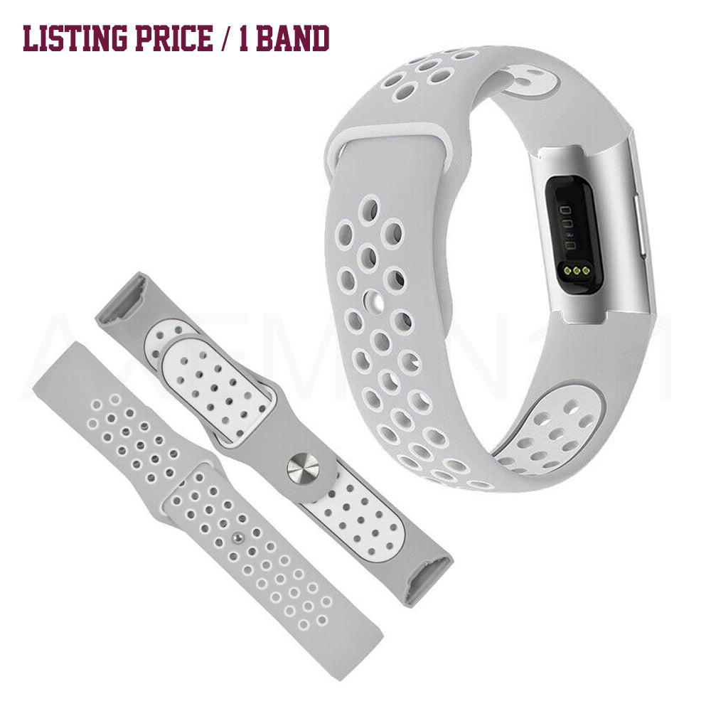 Fitbit Charge 4 Band Charge 3/SE Sports Silicone Replacement Straps Bracelet