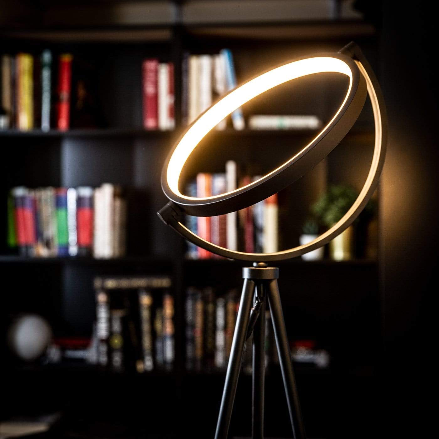 Halo Floor Lamp Modern LED Tripod Floor Light Home Hotel Office Decoration - RoseStraya.com