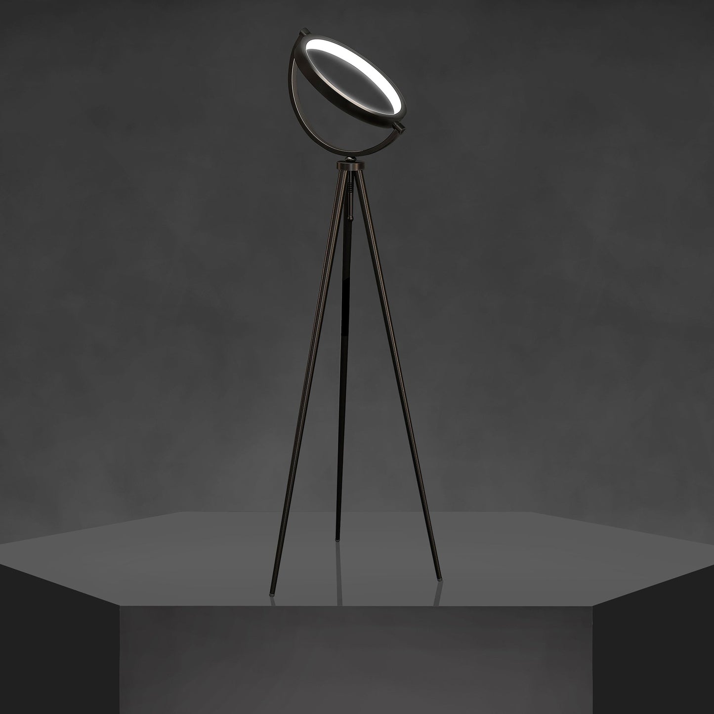Halo Floor Lamp Modern LED Tripod Floor Light Home Hotel Office Decoration - RoseStraya.com