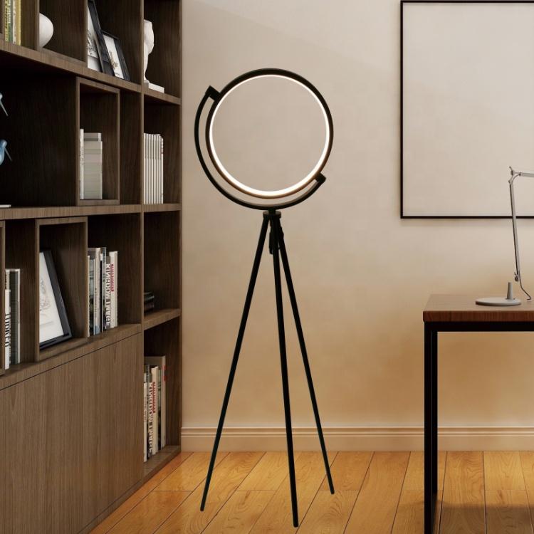 Halo Floor Lamp Modern LED Tripod Floor Light Home Hotel Office Decoration - RoseStraya.com
