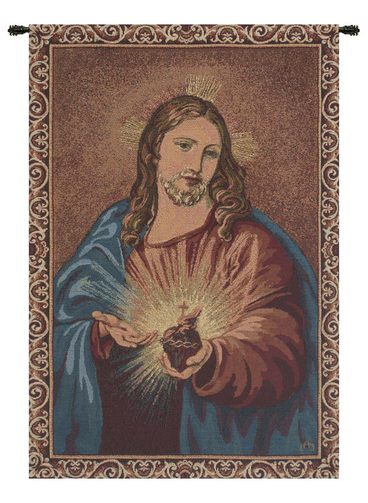 Heart of Jesus European Tapestry Wall Art Home Office Decor Alberto Passini - RoseStraya.com