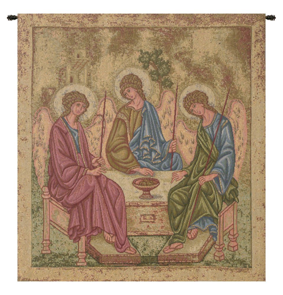 Holy Trinity Icon Italian Tapestry - RoseStraya.com