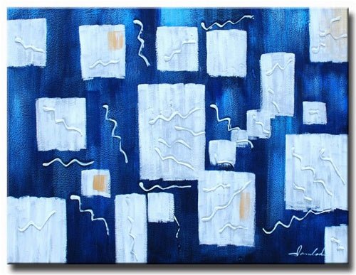 Ice Blue Canvas Wall Art - RoseStraya.com