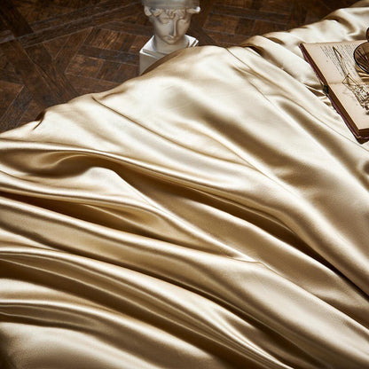 Jewel Gold Luxury Pure Mulberry Silk Bedding Set - RoseStraya.com