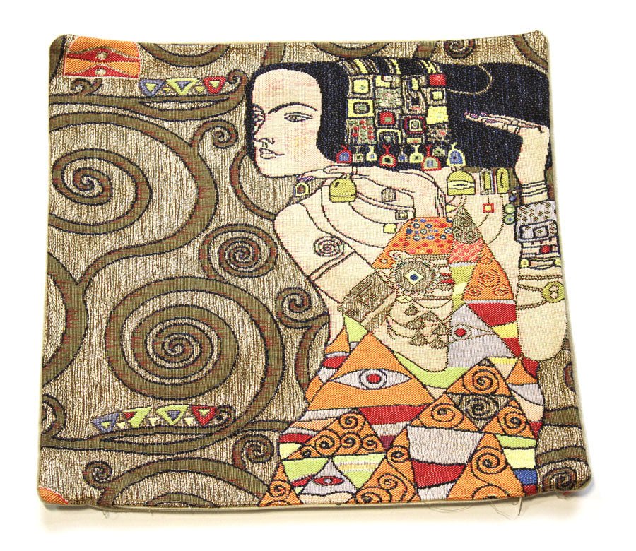 Klimt Or - L'Attente French Cushion - RoseStraya.com