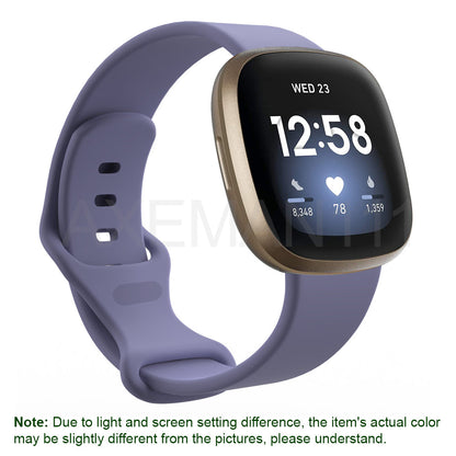 Fitbit Versa 3/Sense Bands Silicone Replacement Watch Strap Sports Wristband