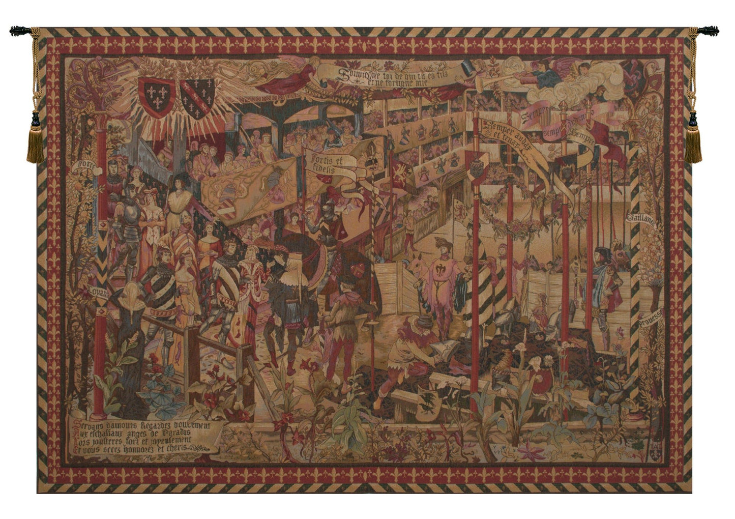 Le Tournai Horizontal French Tapestry - RoseStraya.com
