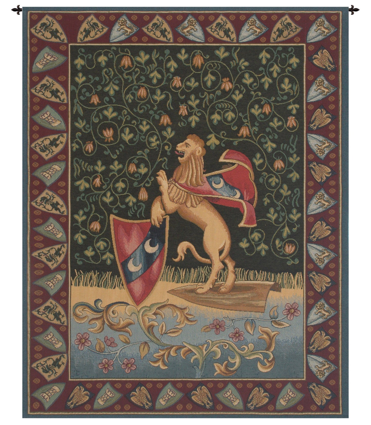 Lion Medieval Italian Tapestry - RoseStraya.com