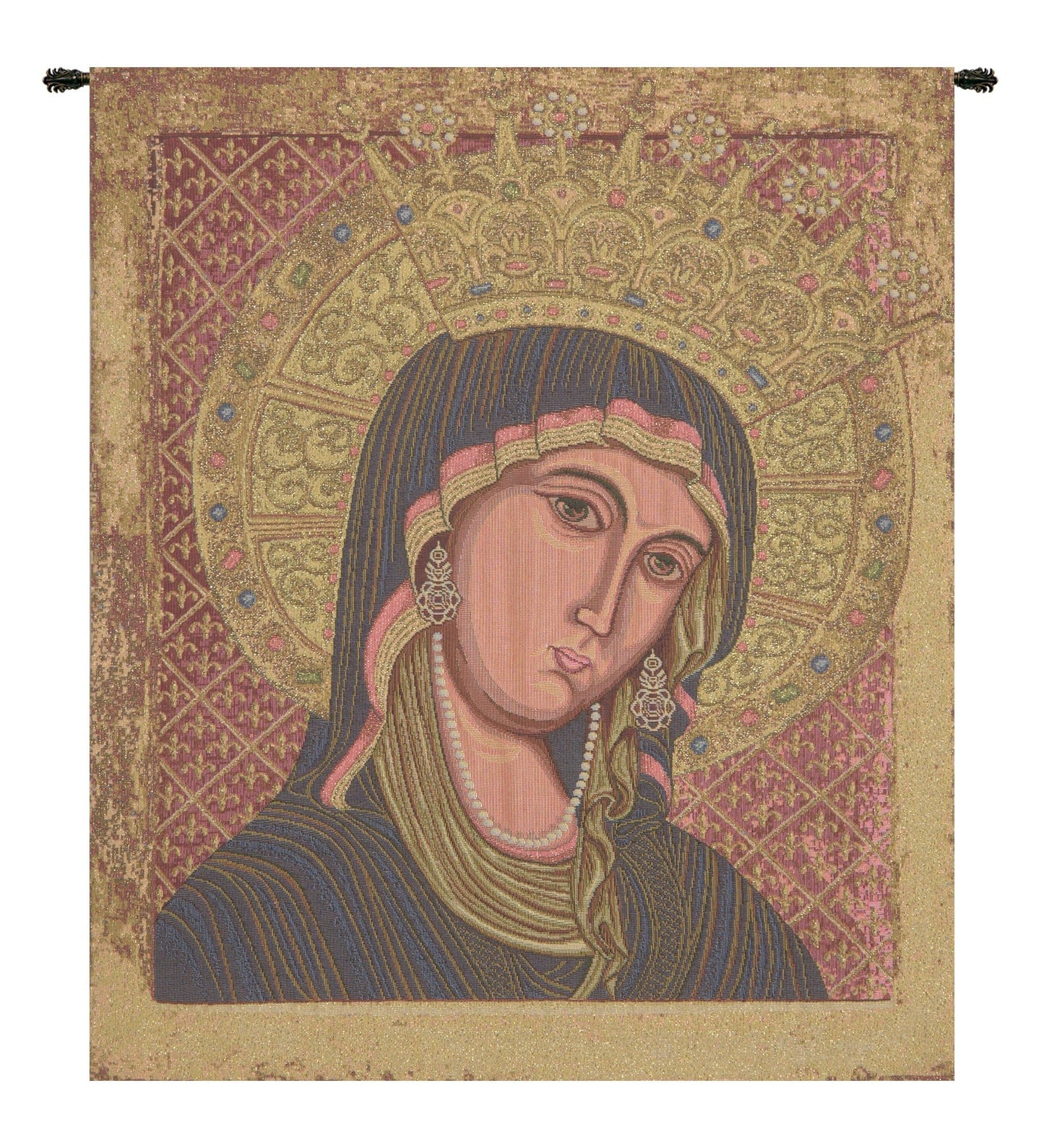 Madonna Di Montegergine Italian Tapestry - RoseStraya.com