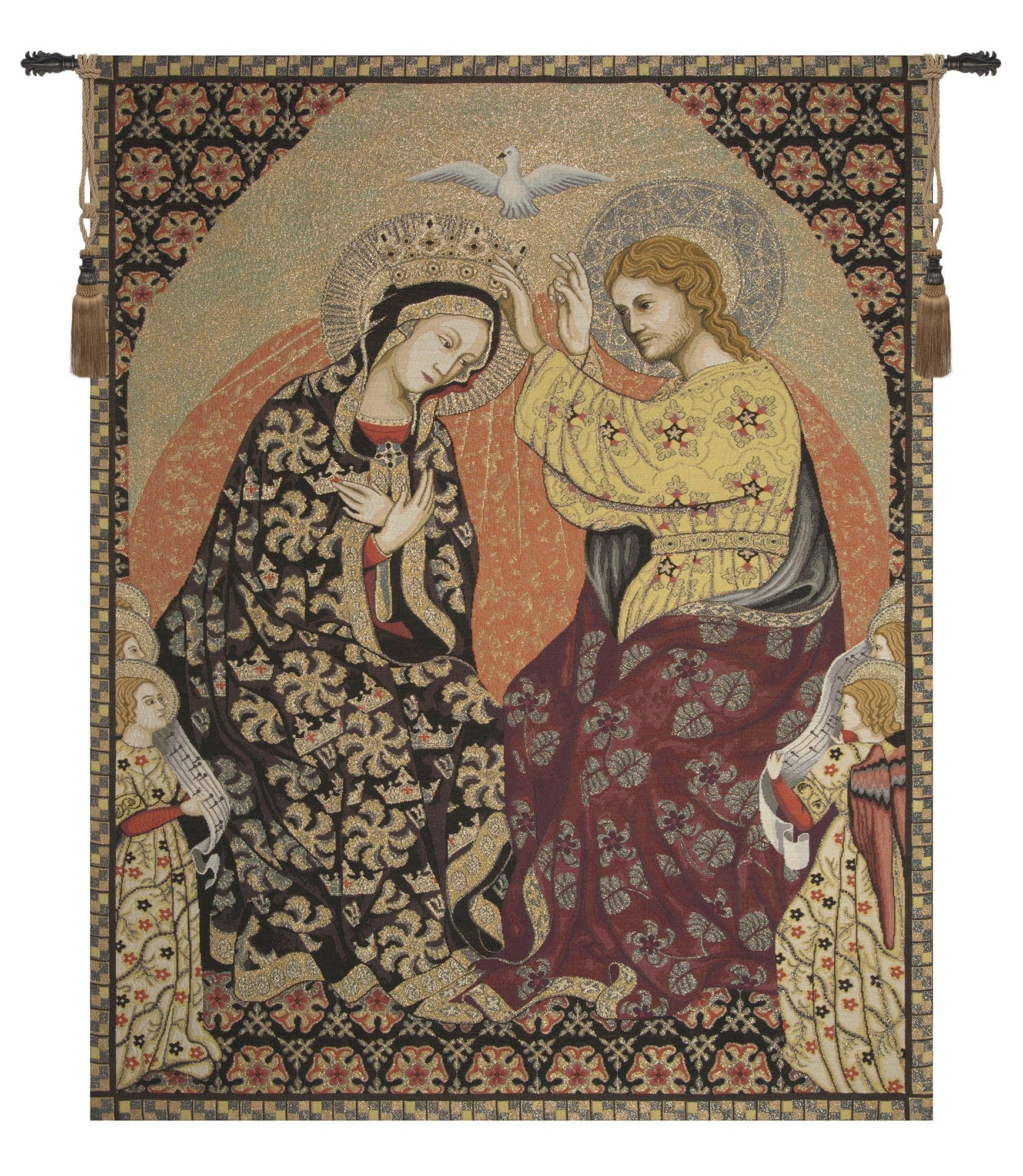 Madonna's Coronation Italian Tapestry - RoseStraya.com