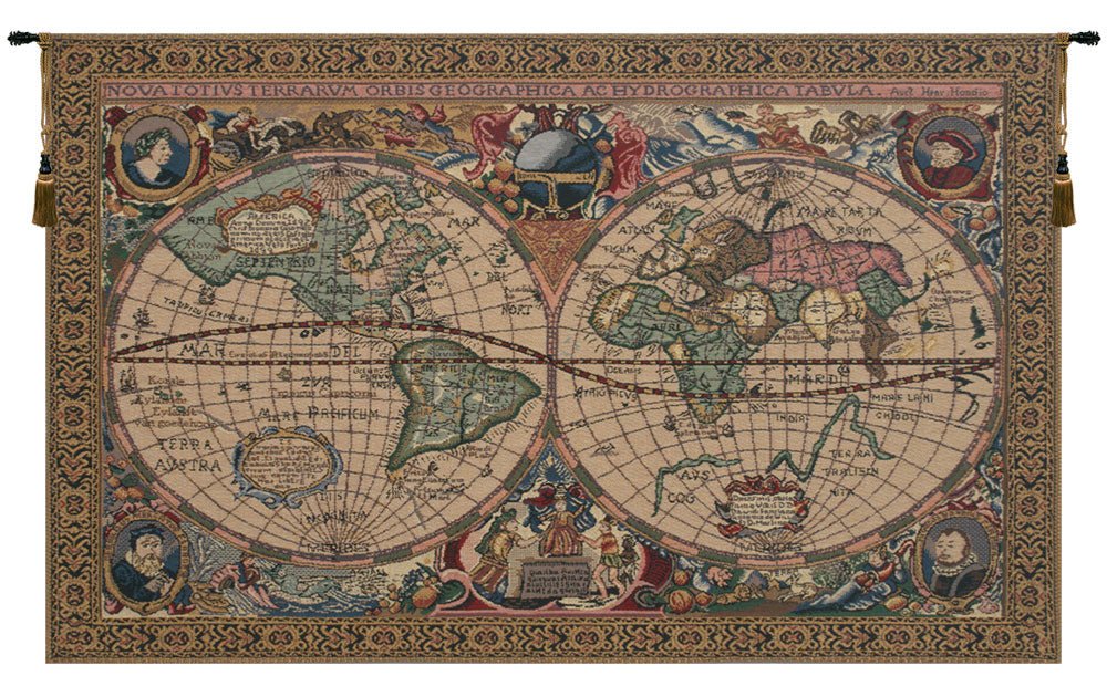 Map Mercator Tapestry Wholesale - RoseStraya.com
