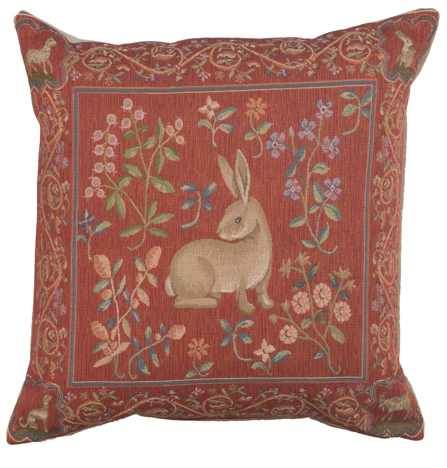 Medieval Rabbit I French Cushion - RoseStraya.com