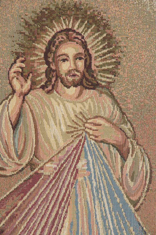 Merciful Jesus Lectern European Tapestry Wall Art Decor Alberto Passini Lining & Tunnel - RoseStraya.com